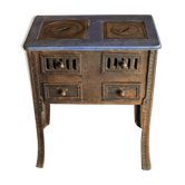 Wood stove and old coal