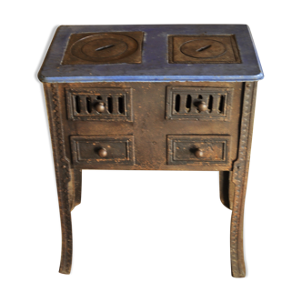 Wood stove and old coal