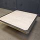 Vintage belgochrom 23kt gold and travertine coffee table , 1970s