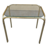 Glass side table