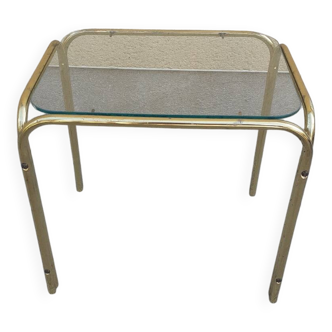 Glass side table