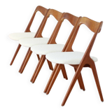 Set Bouclé diningchairs Albin Johansson and Sons