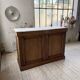 Oak and marble counter 1950