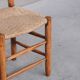 Charlotte Perriand 'Bauche' Model 19 Mid-Century French Rush Dining Chairs