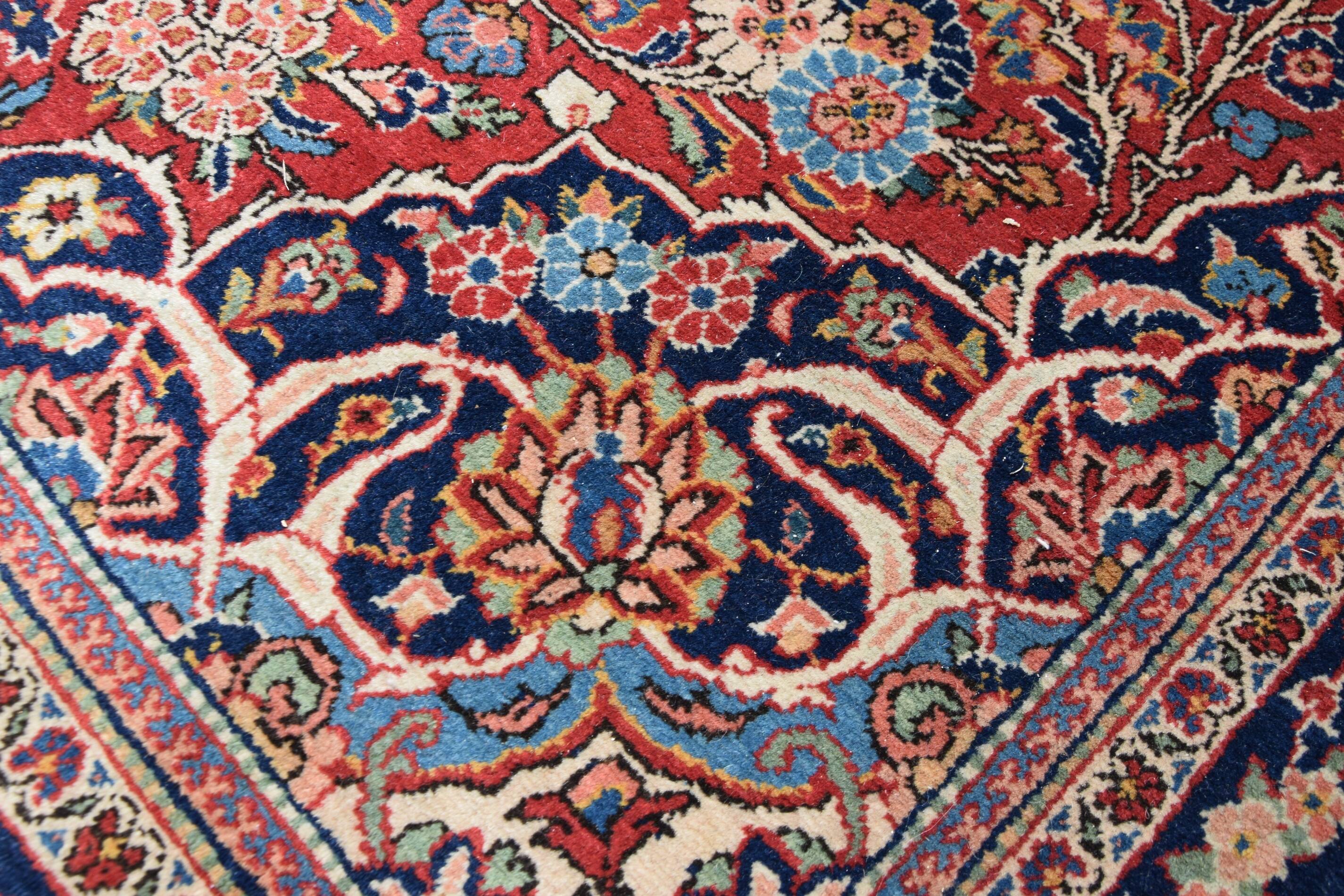 Oriental rug iran kashan dabir old: 1.30 x 2.10