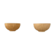 Pair of vintage beige ceramic wall lights, France, 1970.