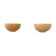 Pair of vintage beige ceramic wall lights, France, 1970.