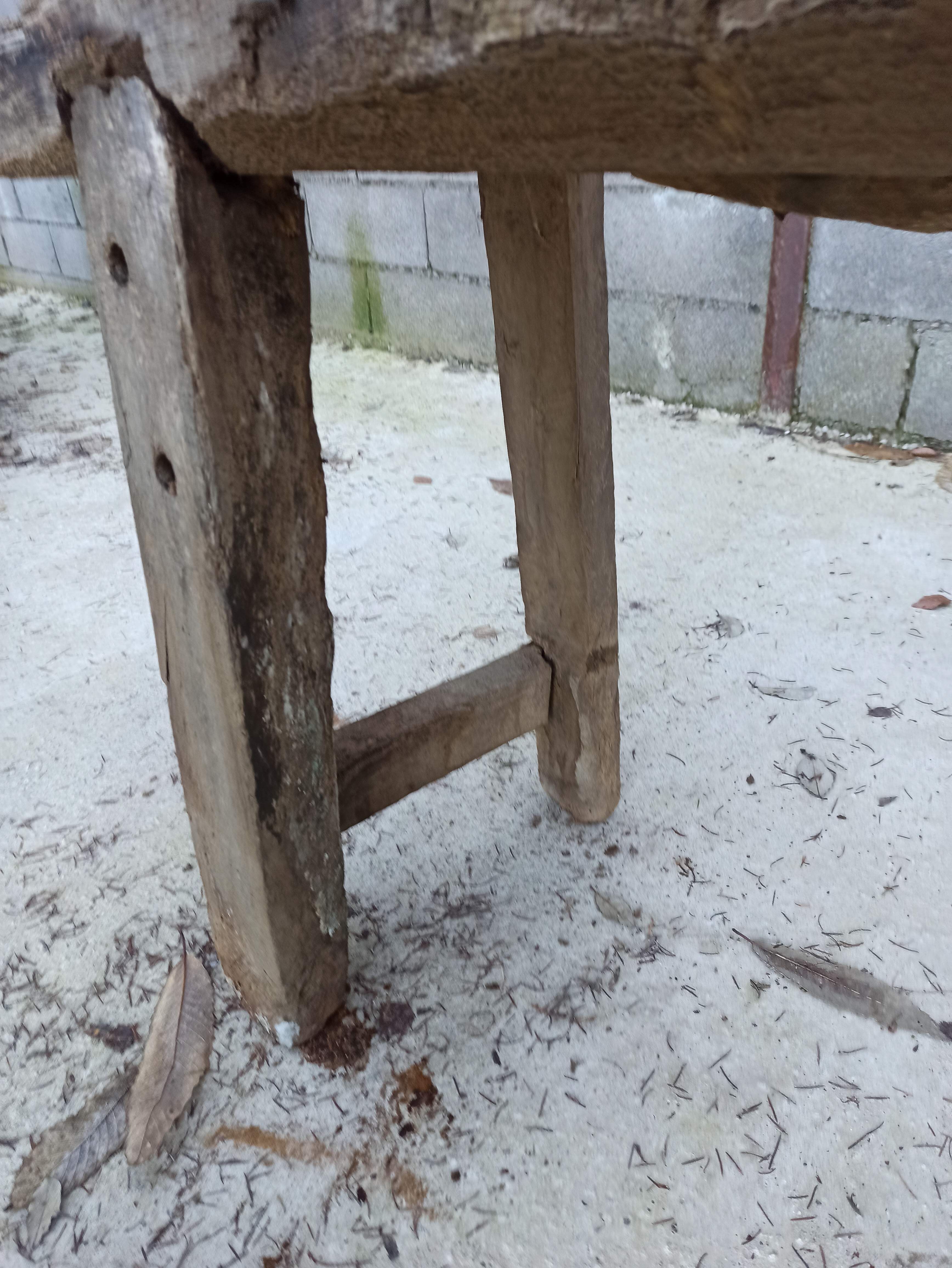 198 cm old wooden workbench carpenter