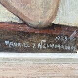 Signed portrait of a woman from 1939