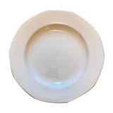 Pink vintage round dish from the digoin manufacture