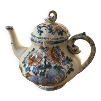 Gien teapot "Rooster and Peony"