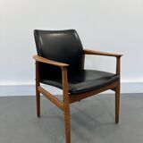 Mid-Century Danish Teak Armchair by Grete Jalk for Glostrup, 1960s