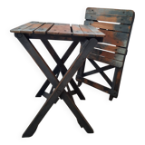 Antique wooden folding painter's stools