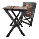 Antique wooden folding stools for painter