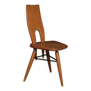 Chaise d'appoint en chêne italien, années 1950