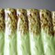 Asparagus service in earthenware, trompe-l'œil decoration, vintage 1970s-1980s.