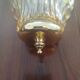 Pair of shell wall sconces – striped Italian glass – 1970