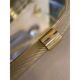 Elegant "Torciglione" Gold Murano Glass Wall Mirror in Barovier Style
