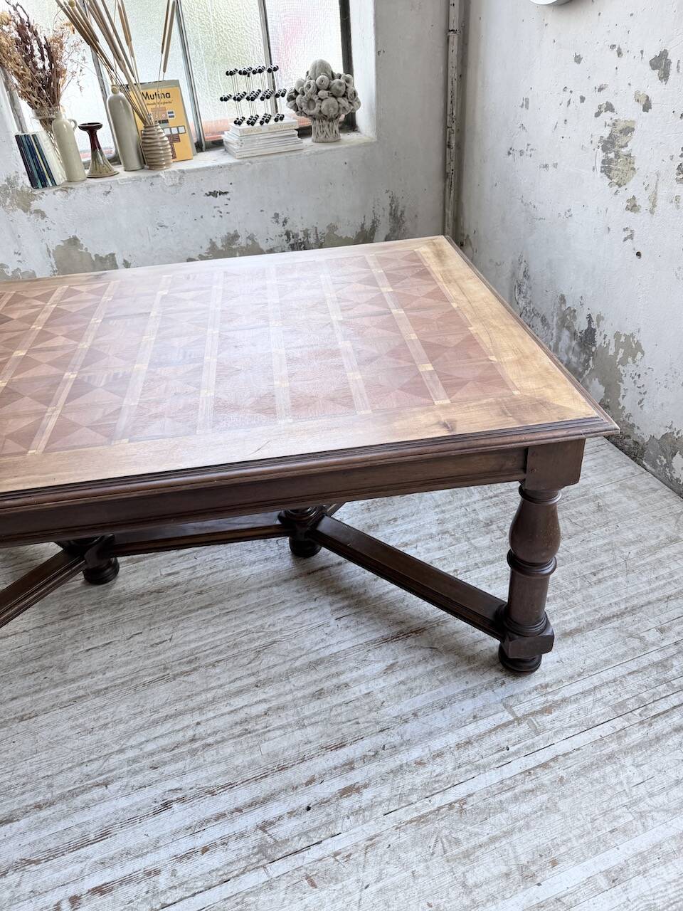Oak table in Louis XIV style 1900