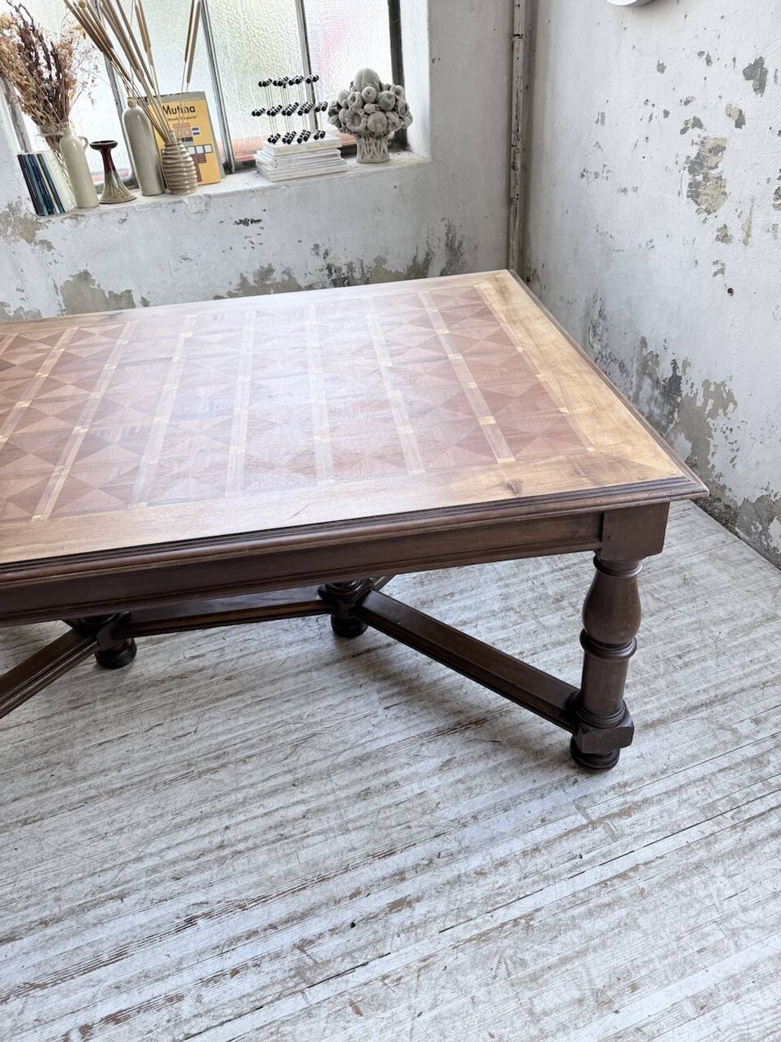 Table chêne style Louis XIV 1900