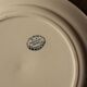Plat rond Terre de Fer bleu Salins Guirlandes Louis XVI