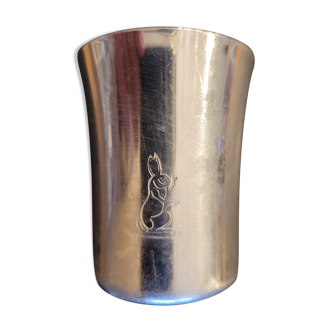 Timbale de naissance en argent