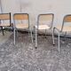 Set of 9 mismatched old school chairs