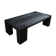 Table basse chêne massif finition bois brûlé — shou-sugi-ban