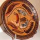 hollow plate terracotta polychrome FPP J. Calvas-Blanchon and J. Rossignol 1950