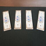 Lot de 4 plaques de propreté porcelaine de Limoges