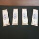 Set of 4 Limoges porcelain cleanliness plates