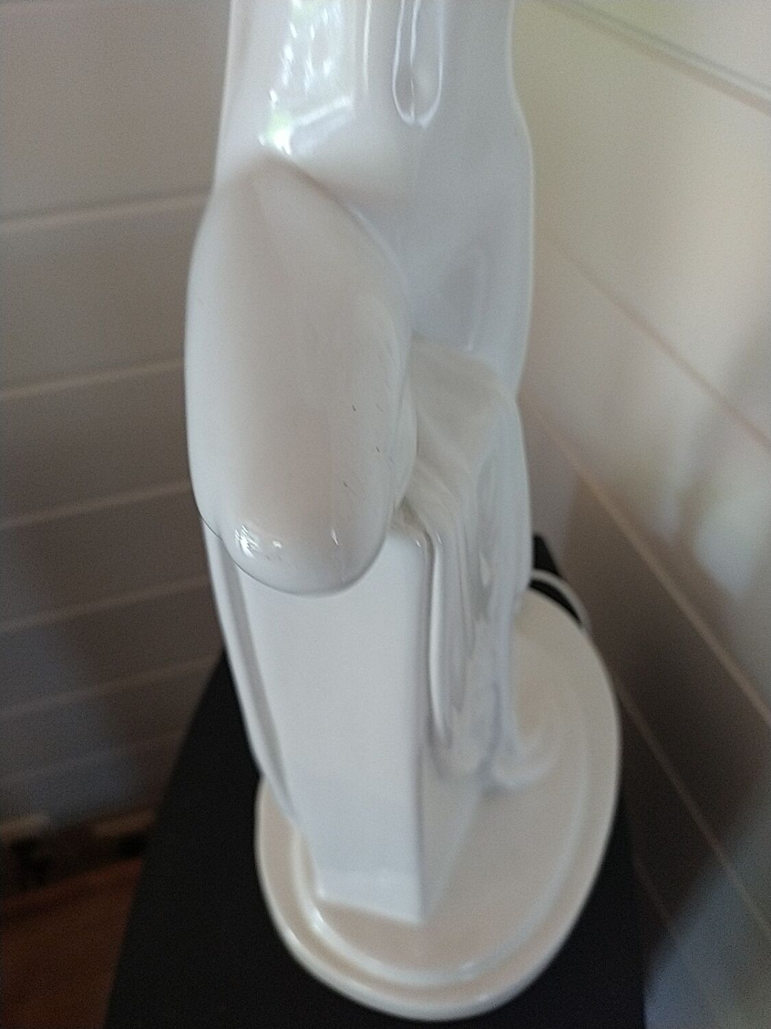 1970s lamp. Nude Art Deco style. 67cm.