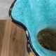 Vase Vallauris signed Gj – floral decoration
