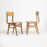 1 of 14 plywood dining chairs, Czechoslovakia, 1960s