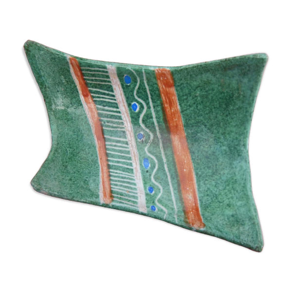 Coupelle en céramique, design 50's 60's  monogramme r. r pour robert picault