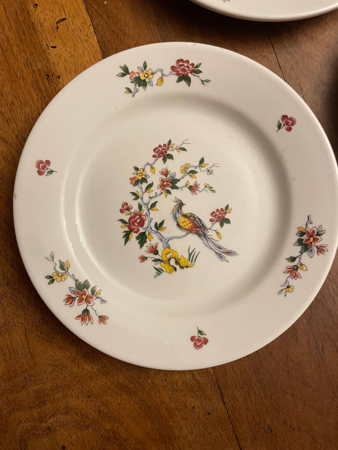 Sarreguemines porcelain plates
