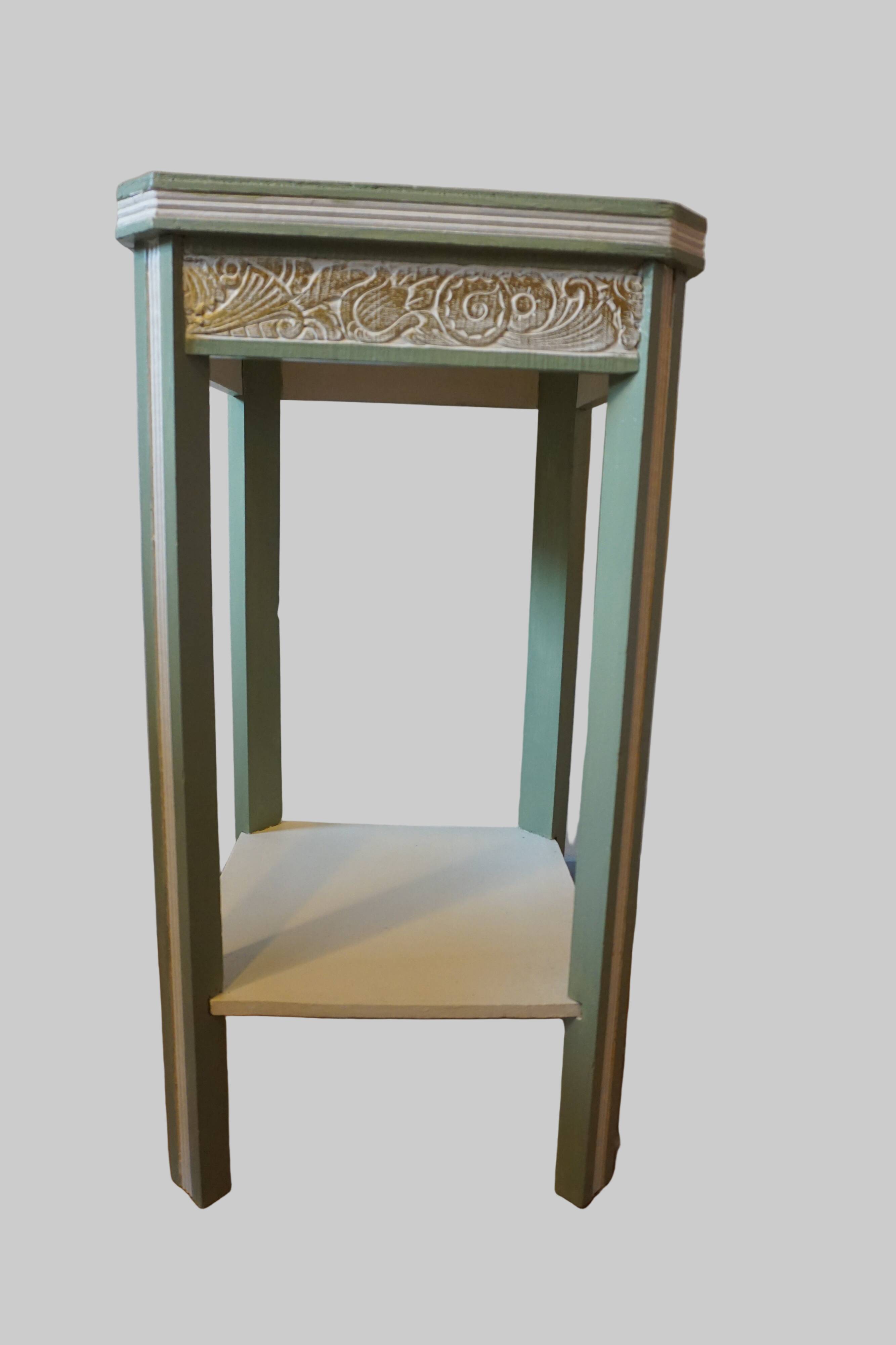 Art Deco painted wooden side table - 1930s