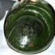 Large demijohn carboy 25l green glass bottle h52cm