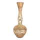 Murano-style smoked crystal soliflore vase with floral decoration - 373008