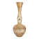Murano-style smoked crystal soliflore vase with floral decoration - 373008