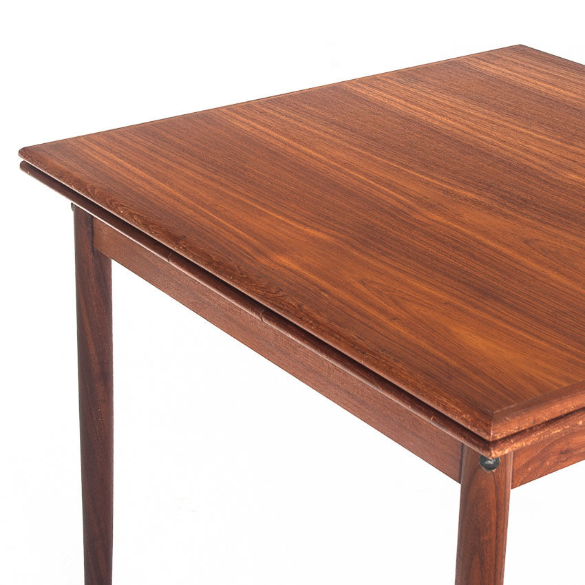Teak dining table with Scandinavian-style extensions - France, 1960