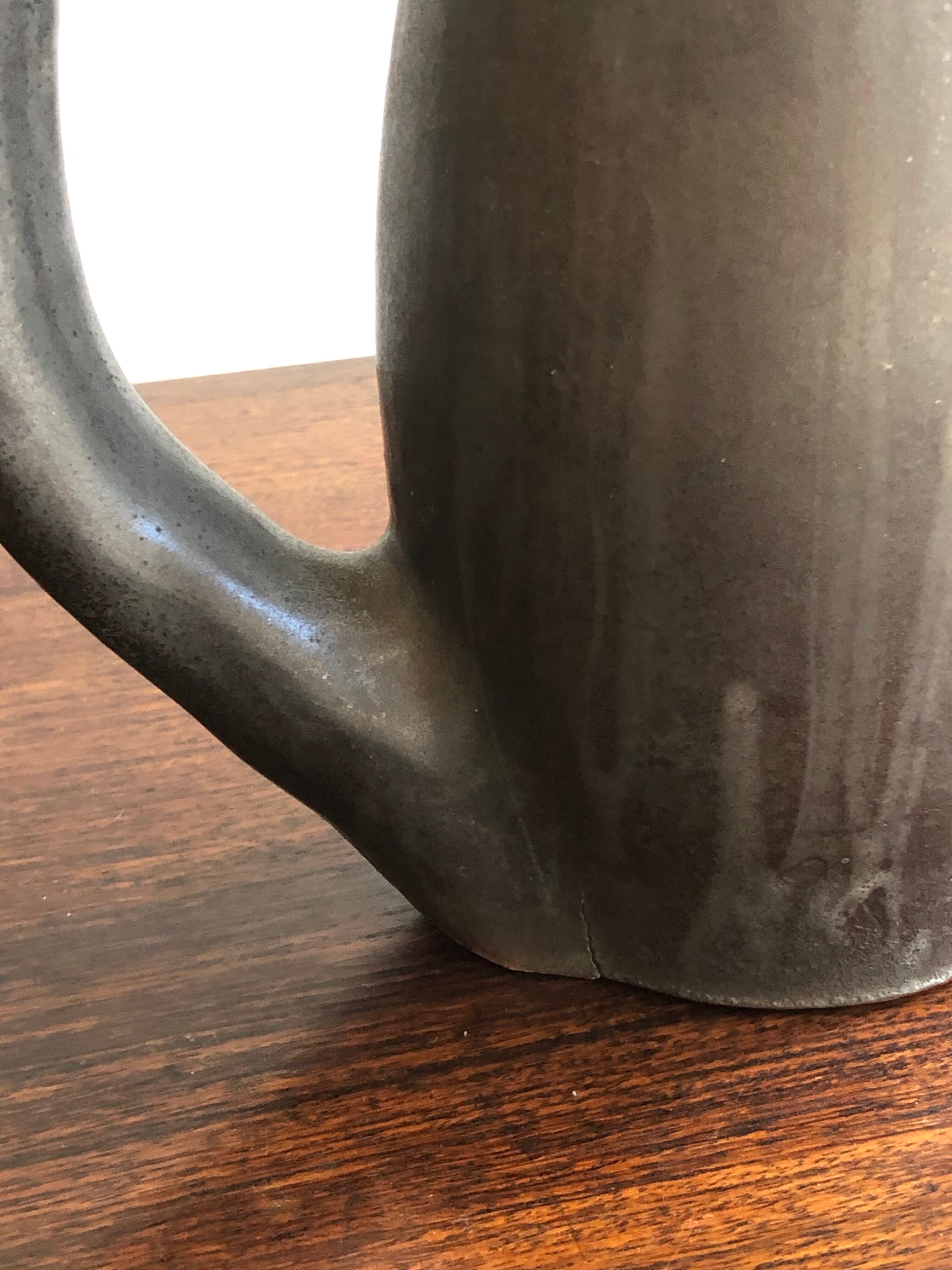 Sandstone vase by Roger Jacques