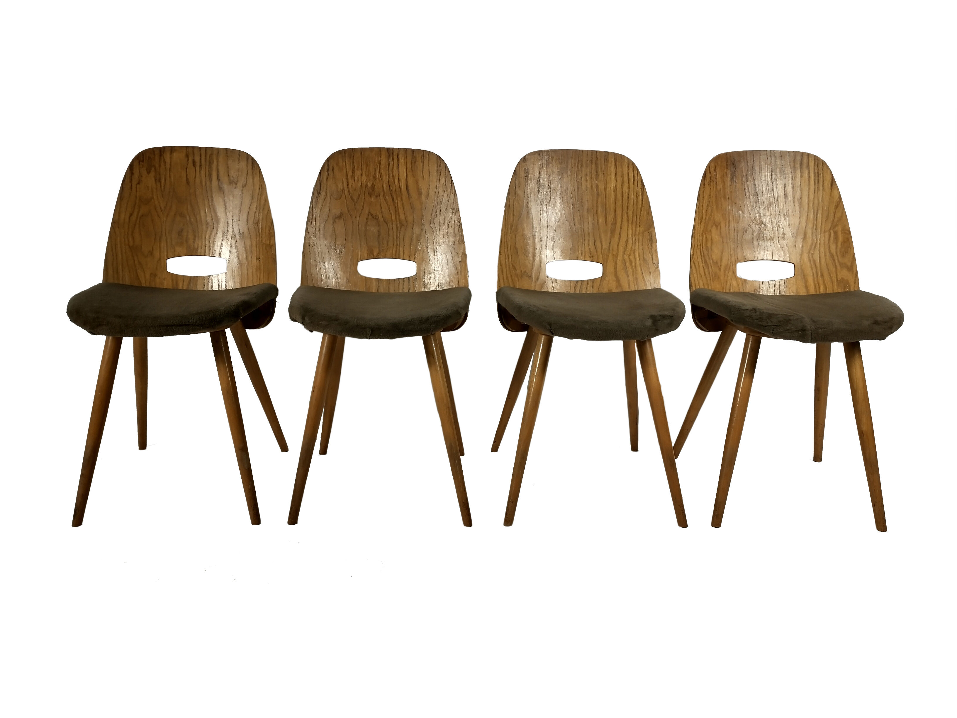 Dining chairs from tatra, 1960s, set of 4