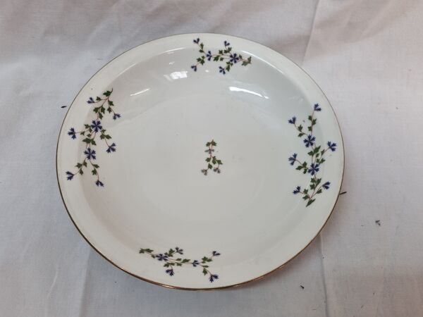 Plat porcelaine fin xixeme
