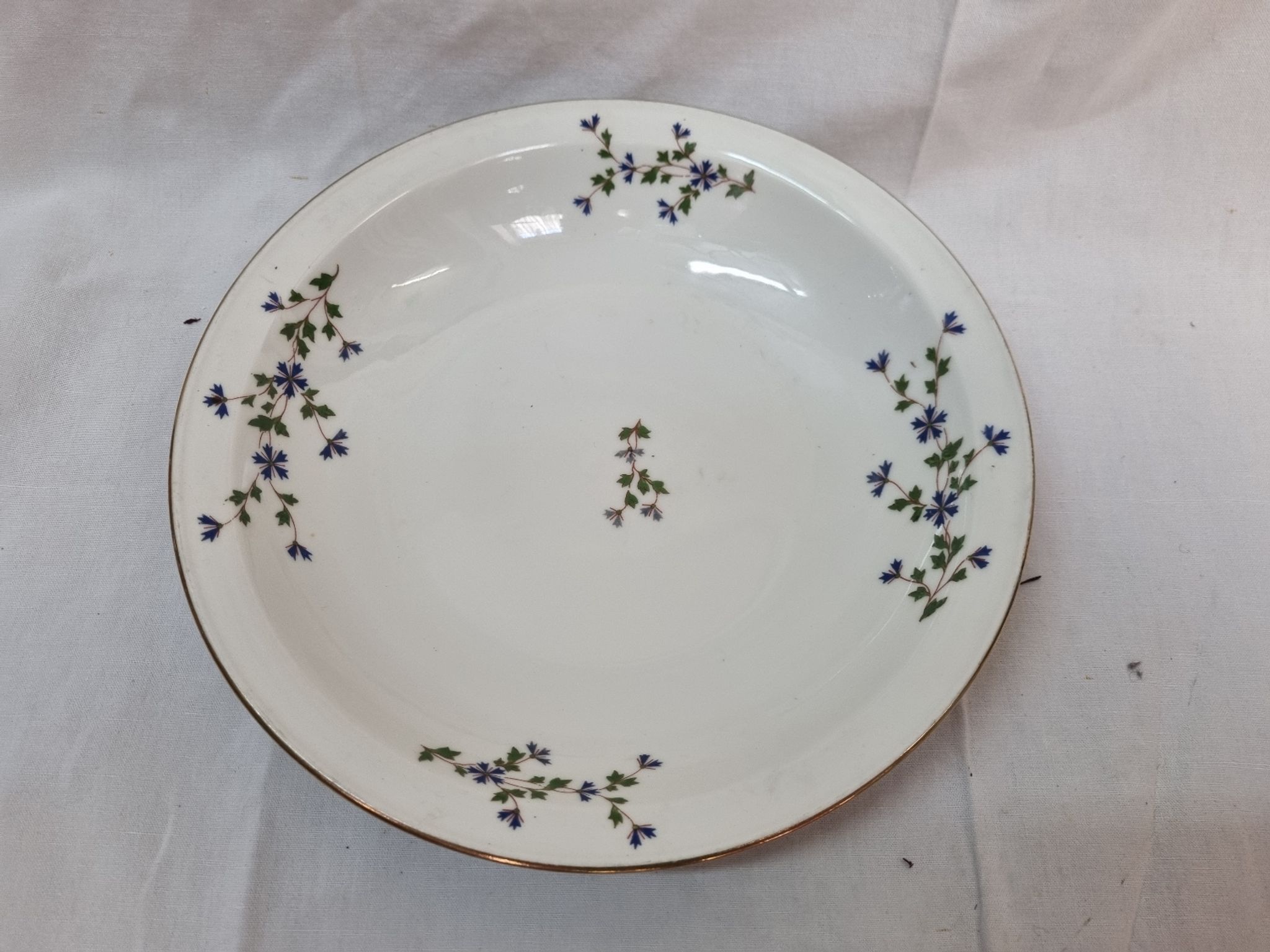 Plat porcelaine fin xixeme