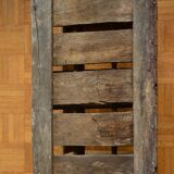 Old wooden bottles box