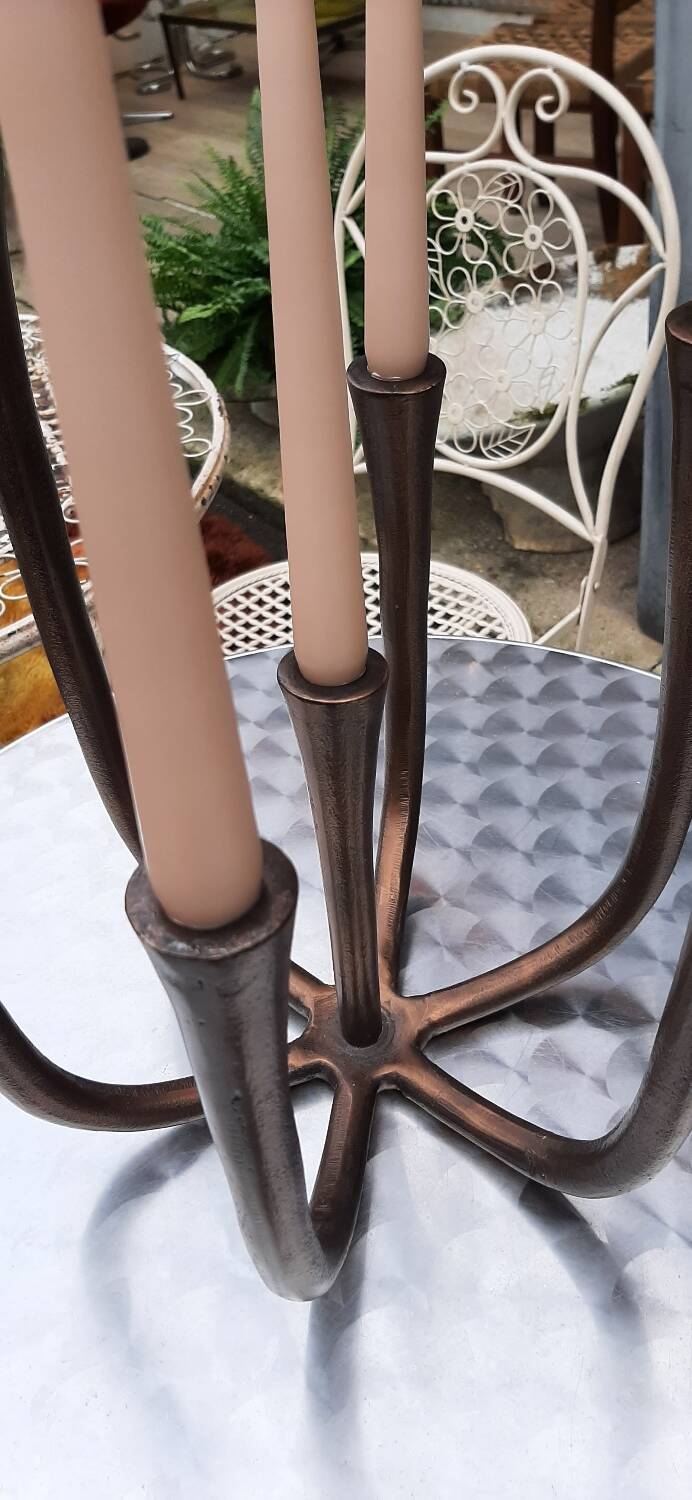 Large bronze chandelier