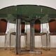 Dining room table and 6 chairs by Alessandro Alpizzi, 1970s, Set of 7