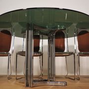 Dining room table and 6 chairs by Alessandro Alpizzi, 1970s, Set of 7