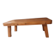 Table basse pin pieds compas vintage années 70-80
